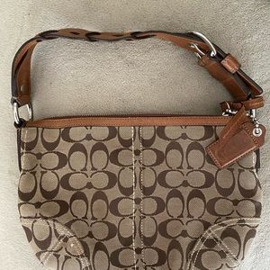 Coach Signature SoHo Bag with Braided Leather Strap
